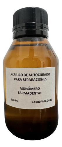 Monomero Acrilico Autocurable 100cc Farmadental