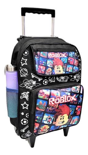 Mochila Escolar Rodinha Infantil Menino Rblx