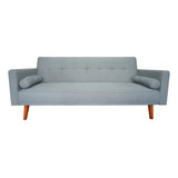 Sofa Cama Plegable Gs1837 Color Gris Diseño De La Tela Liso