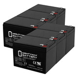 Batería De Reemplazo 12v 12ah Para Yuasa Es12-12 - Pack De 6