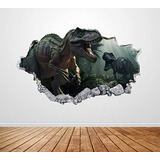 Calcomanías De Pared De Dinosaurios Rotos 3d, Decoración De 