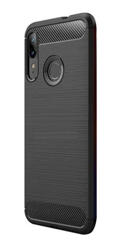 Funda Tpu Fibra Carbono Para Moto E6 Plus + Templado 5d