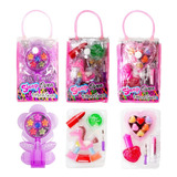 3 Kit Maquiagem Infantil Discoteen Bolsa Sleep Over