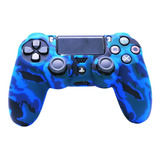 Funda Ps4 Joystick Camuflada Protectora Play 4 +2 Cubregrips