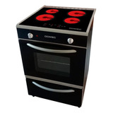 Cocina Domec Cvnt4-56 Eléctrica Negra Vitrocerámica 56cm