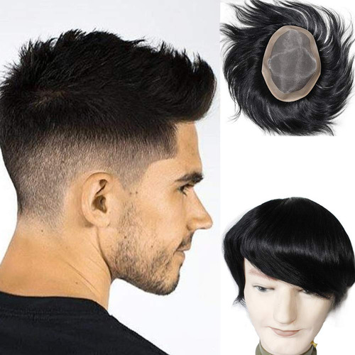 Lumeng Pelucas Para Hombres, Extensiones De Cabello Mono, Si