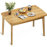 Mesa De Comedor Rústica De Madera 120 Cm Fácil Montaje Natur