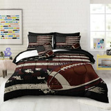 Juego De Cama Estampado Fútbol Americano Camuflaje (rugby, Q