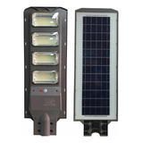 Lámpara Led Solar 200w Alumbrado Publico C/control Y Sensor