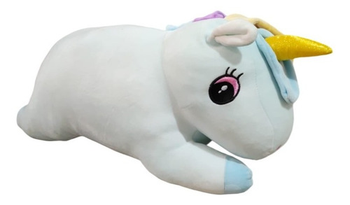 Peluche Cobija Termica Es´ponjado Unicornio Multicolor 