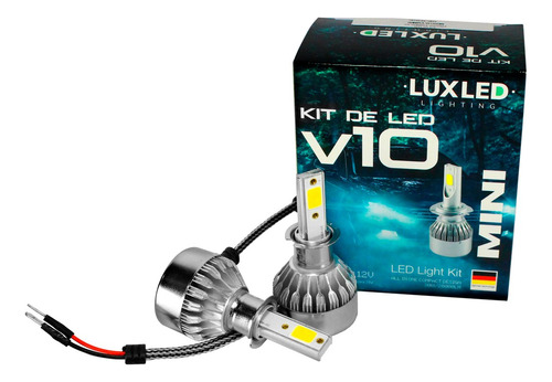 2 Lâmpadas Led Force One Original 30w 20000lm 6500k Mini V10