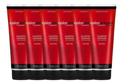 Fidelité Colormaster Shampoo Cremoso Neutro Ph 6,5 230ml X 6