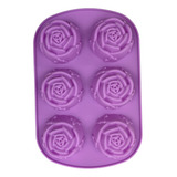 Molde De Silicona Para Jabon Diseño De Rosas