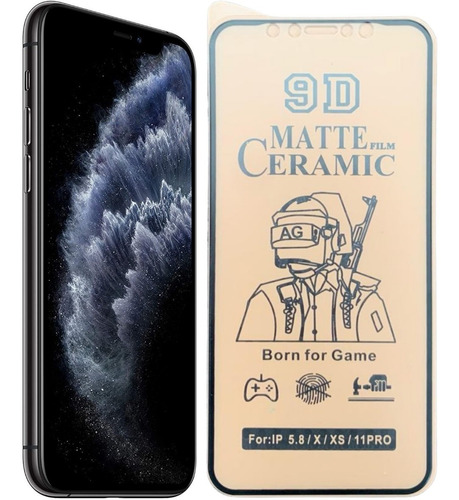 Vidrio Cerámica Matte Para iPhone 