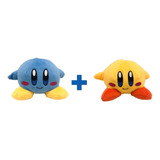 2 Pelúcias Kirby Amarelo Azul Video Game Super Mario Bros