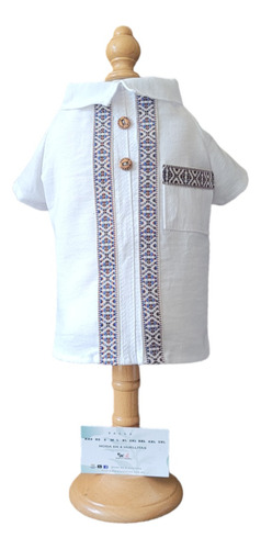 Camisa Guayabera Yucateca Para Mascotas Perro Raza Medianas