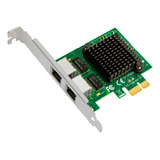 Tarjeta De Red Pcie Gigabit Ethernet De 2 Puertos