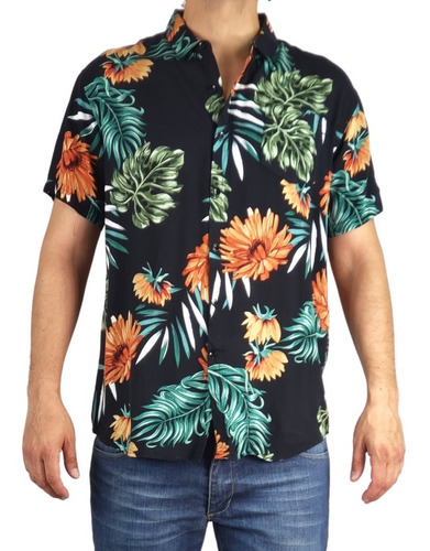 Camisa Hombre Algodón Guayabera Tropical. Diseños. 872