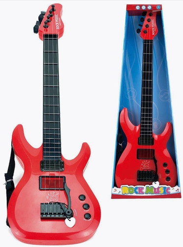 Guitarra Tipo Electrica Infantil Rock Music A Pilas Delmy  