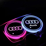 Porta Vasos Luces Led Cambia 7 Colores Emblema Audi (par)