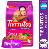 Alimento Gatos Adultos Tiernitos Balanceado 500g Pack X10 U