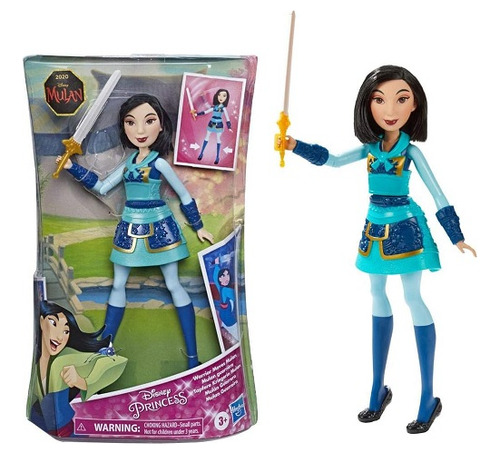 Boneca Articulada Com Movimento Mulan Guerreira - Disney