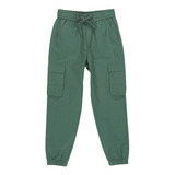 Pantalón Niño Cargo Verde Hush Puppies