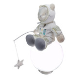 Luminária Ursinho Astronauta Pescando Decoração Infantil