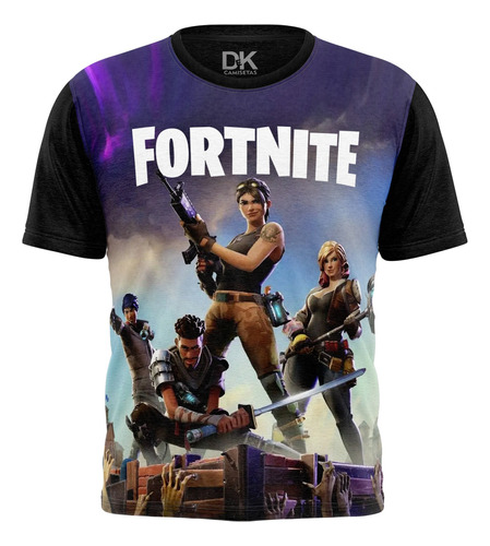 Camisa Camiseta Fortnite Battle Royale Jogo Tiro Gamer Geek