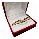 Combo Alianzas Y Anillo Oro 18k 7.9g Casamiento Compromiso