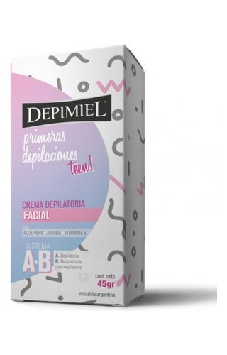 Crema Depilatoria  Rostro Depimiel Primeras Depilaciones 45g