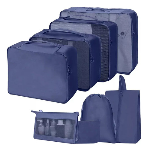 Set Organizador Equipaje Maleta Bolsa Viaje Organizadore 8pz