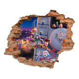 Decoracion Toy Story 4 Vinil Muro Roto Woody Buzz 65x55cm