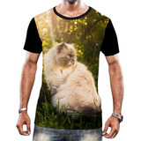 Camisa Camiseta Felinos Gatos Persas Raça Pura Animais Hd 6