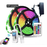 Kit 12m Fita Led Rgb P/ Set Studio Video Wi-fi Alexa Ip20