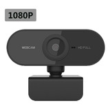 Câmera Full Hd 1080p Webcam Com Microfone 360º Computador Pc Cor Preto