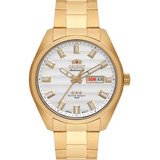 Relógio Automático Orient Dourado 469gp076 Calendário Duplo