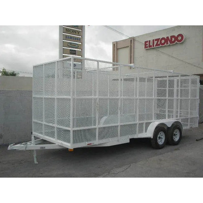Remolque Jaula Reciclaje Malla Pet Carton Mty