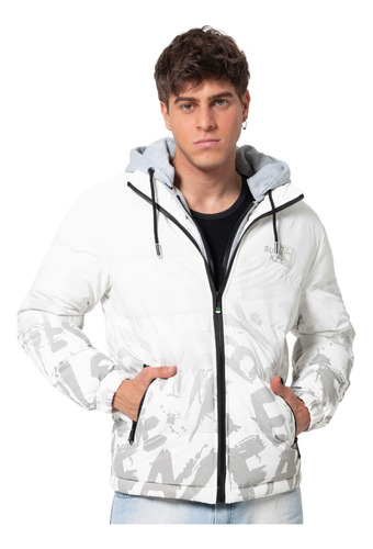 Campera Inflable Hombre Abrigado Capucha Kzxn Importado 