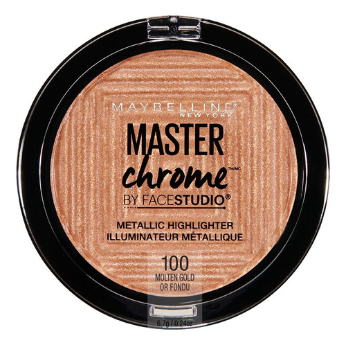 Iluminador Maybelline New York Master Chrome By Face Studio Tono Del Iluminador Molten Gold