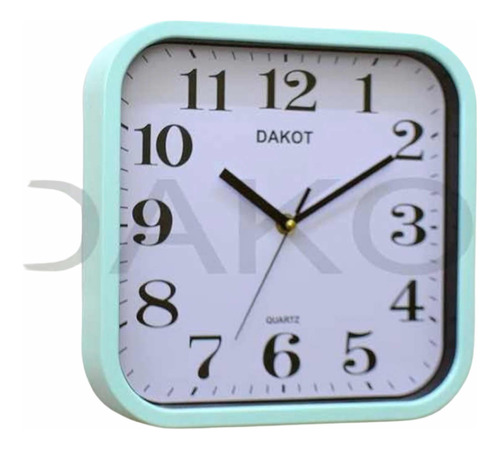 Reloj De Pared Dakot Pp64 Cuadrado Colores    - Taggershop