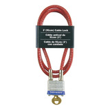 Cable De Acero 719d Candado Exterior Integrado Llave, P...