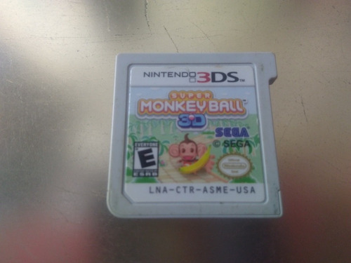 Juego De Nintendo 3ds,super Monkey Ball 3d  Solo El Cartuchi