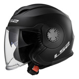 Casco Ls2 Of570 Verso Solid Matt Black 