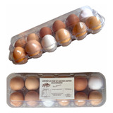 Embalagem Para 12 Ovos De Galinha + Rotulo  100 Unid