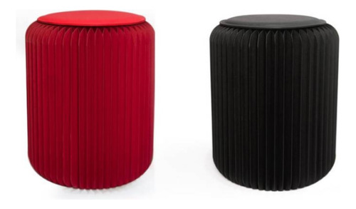 Pack Pisos Plegables Eco Rojo Y Negro Arthome 