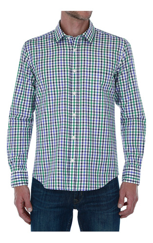 Camisa Scappino Regular Fit Oxford A Cuadros 3858