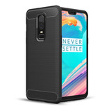 Funda Tpu Fibra De Carbono Compatible Con Oneplus 6