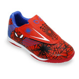 Chuteira Infantil Futsal Dray Marvel Homem Aranha - Vermelho