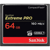 Cartão De Memória Compact Flash Cf 64gb Extreme 160mb/s Me